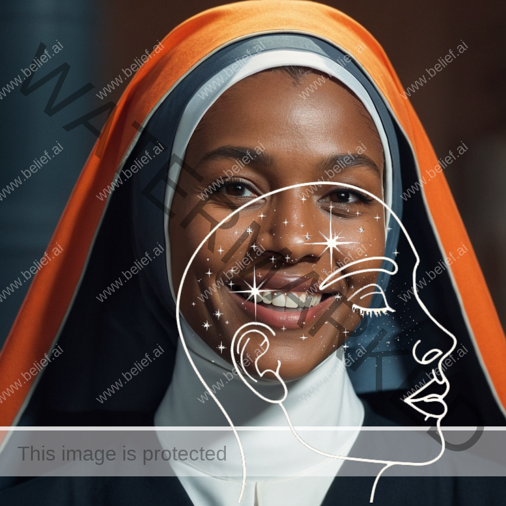 Smiling Catholic Nun