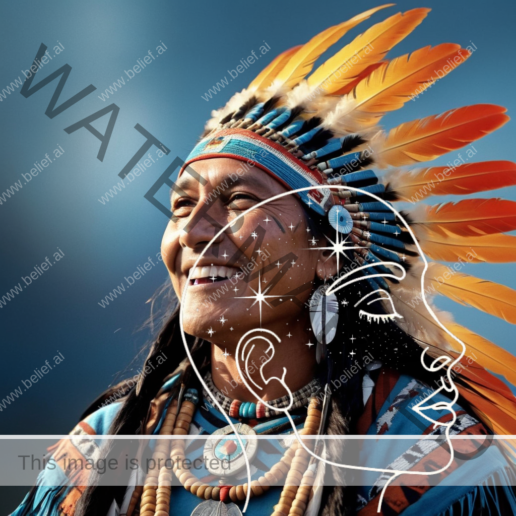 Smiling Native American man