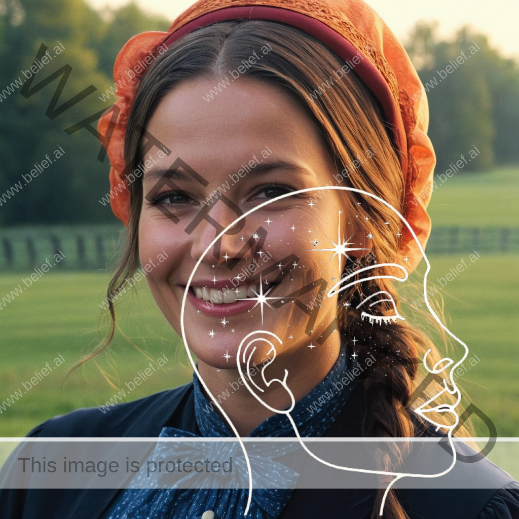 Smiling Amish Woman