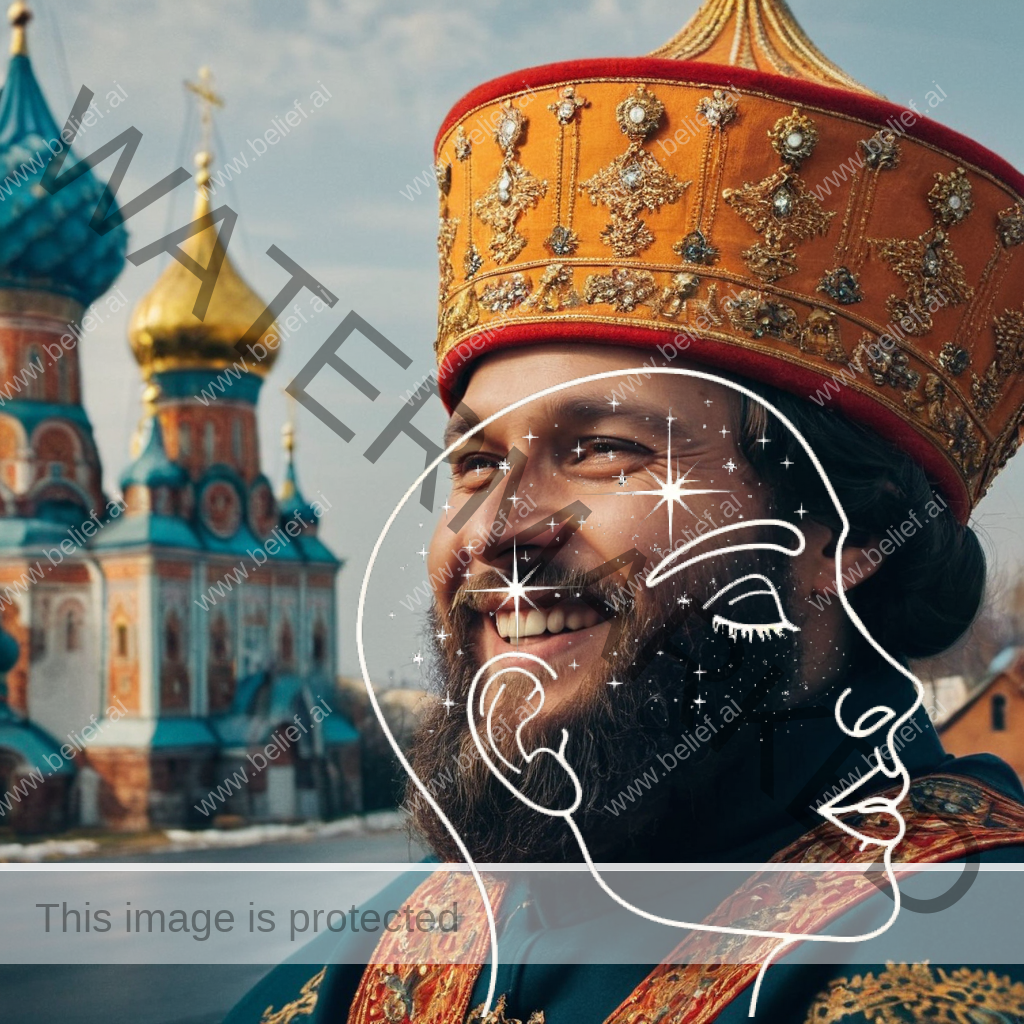 Smiling Russian Orthodox man