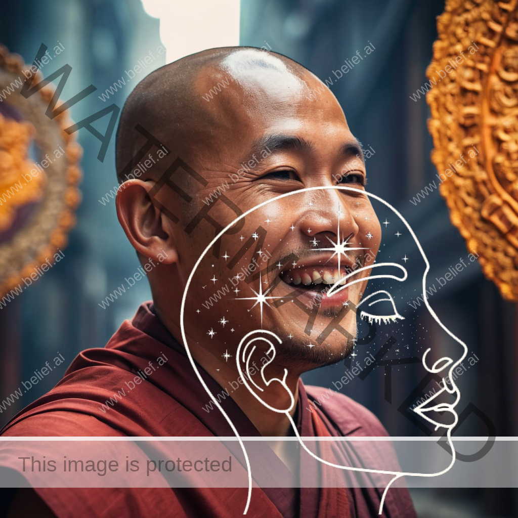 Happy Buddhist Monk